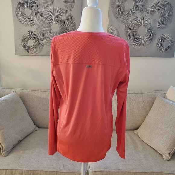 ✨COLUMBIA✨ Freezer Coil Omni-Wick Long Sleeve Protection Shirt - [Large, Pink] - Picture 8 of 13